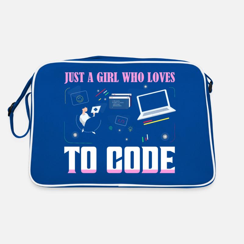 Juste une fille qui aime coder un logiciel de codage Sac Retro