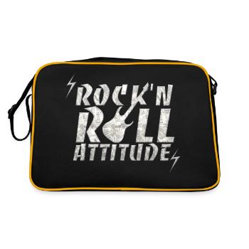 Music blues pop rock dance Hard Rock New Wave punk - Retro Bag - black/gold - Back