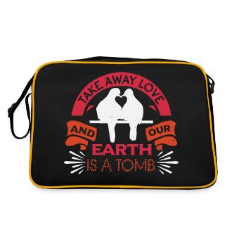 ENLEVEZ L’AMOUR ET NOTRE TERRE EST UN TOMBEAU - Sac Retro - noir/or - Dos