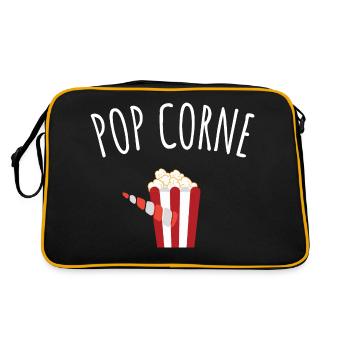 pop corne - Sac Retro - noir/or - Dos