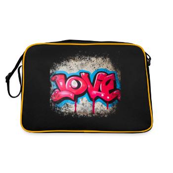 Amour graffiti - Sac Retro - noir/or - Dos