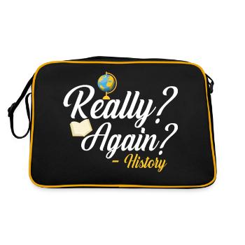Vraiment? Encore? - Enseignement de l’histoire Enseignement de l’histoire - Sac Retro - noir/or - Dos