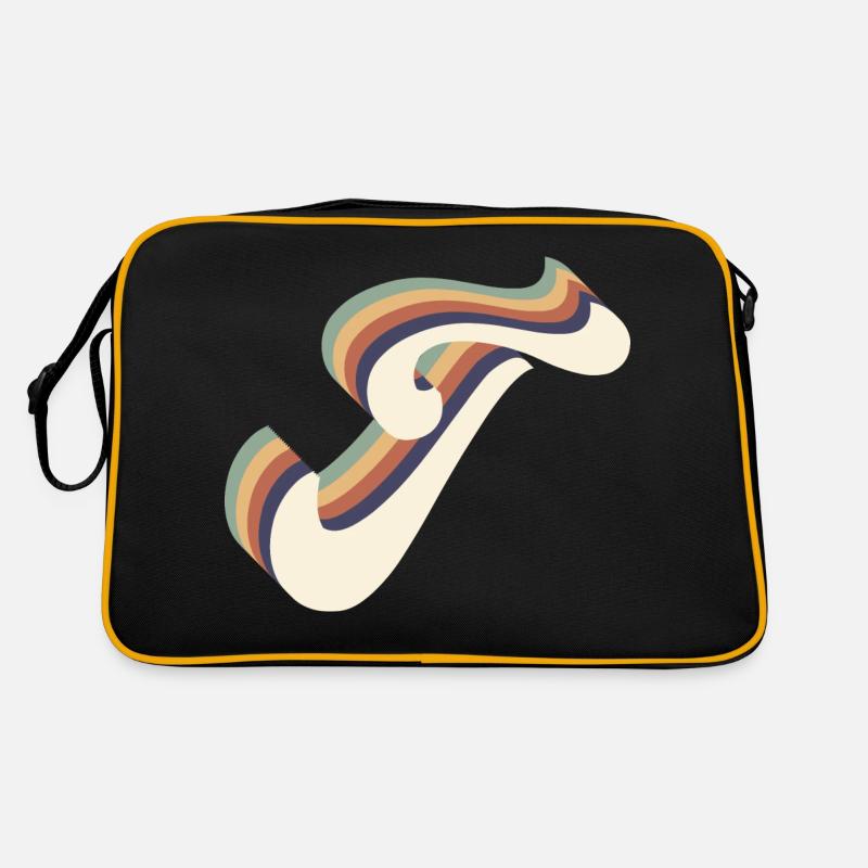 Buchstabe T Retro Tasche