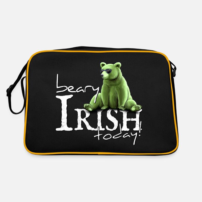 Beary Irish Today Green Bear St Patrick's Day Retro Bag