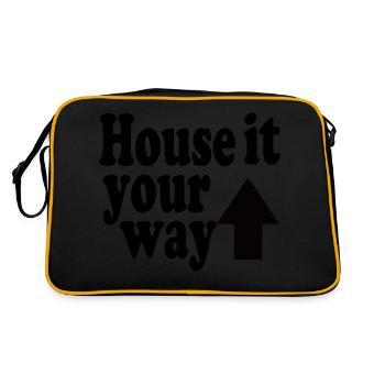 House It Your Way Arrow Black - Sac Retro - noir/or - Dos