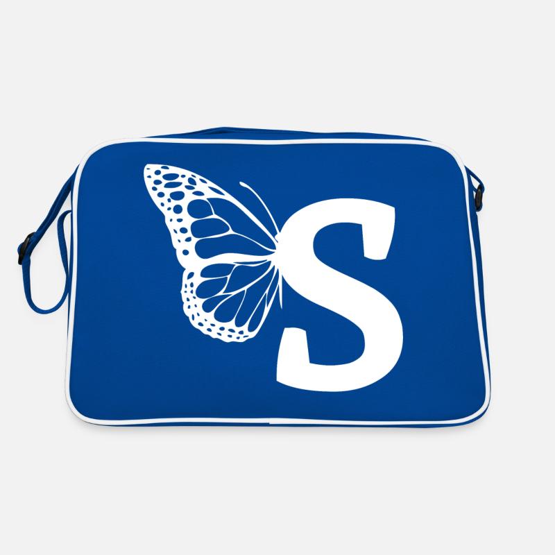 lettre s papillon Sac Retro