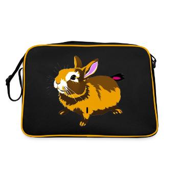 Lapin mignon - Sac Retro - noir/or - Dos