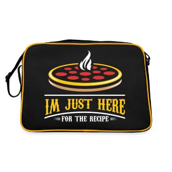 Im just here for the recipe Design for a pizza - Retro Bag - black/gold - Back
