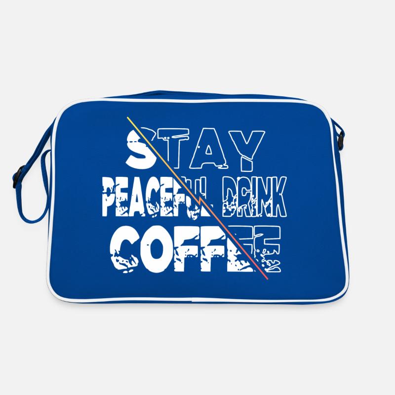 Latte Cool Déclaration buvant une tasse Caféine blagues Sac Retro