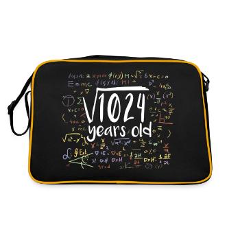 32e anniversaire racine carrée de 1024: 32 ans - Sac Retro - noir/or - Dos