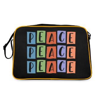 Zimmer, Zimmer, Zimmer - Retro Tasche - Schwarz/Gold - Hinten