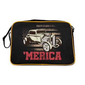 Merica | Voiture de collection - Sac Retro - noir/or - Dos