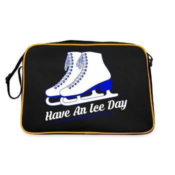 Have An Ice Day Skating Skater - Retro Bag - black/gold - Back