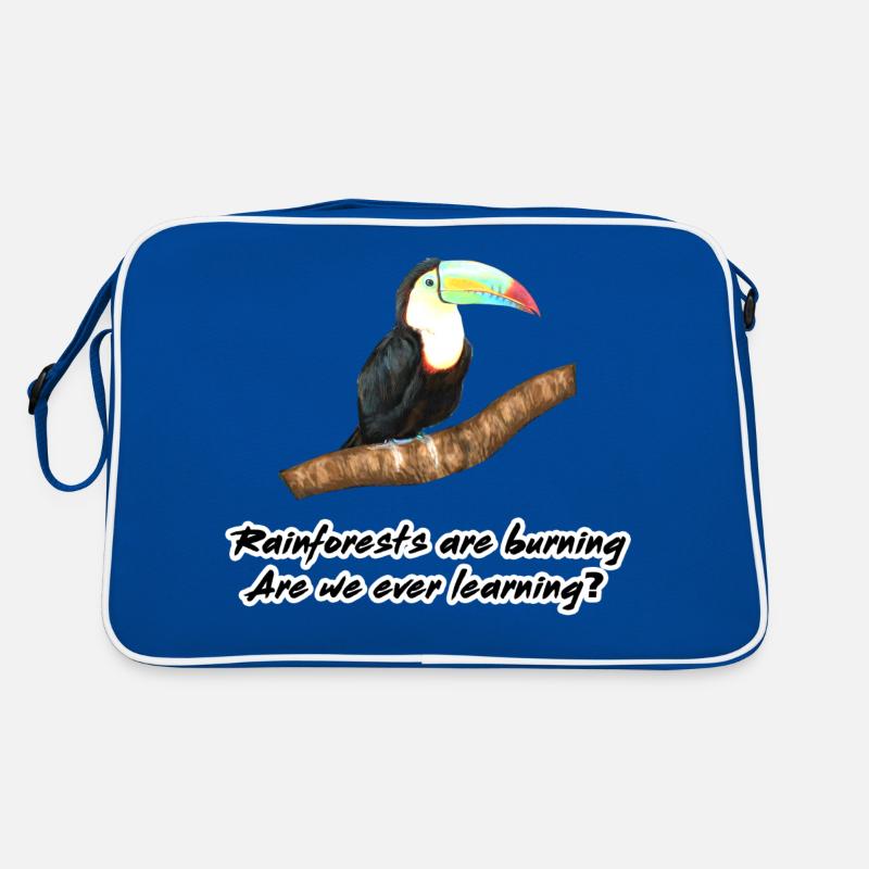 Les forêts tropicales brûlent Sac Retro