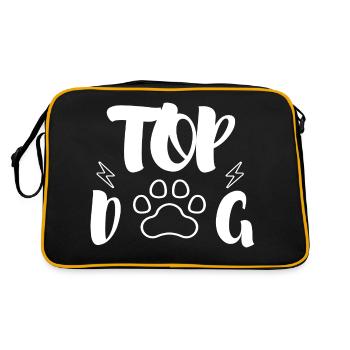 TOP DOG - Retro Bag - black/gold - Back