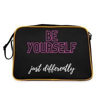 Soyez vous-même, mais différemment - Sac Retro - noir/or - Dos
