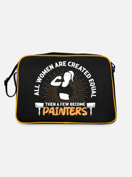 Toutes les femmes sont créées égales puis quelques-unes deviennent douleur - Sac Retro - noir/or - Dos