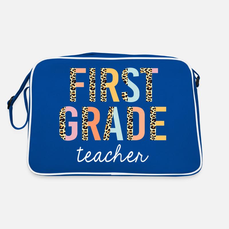 Leopard First Grade Teacher 1st Grade Retour à Sac Retro
