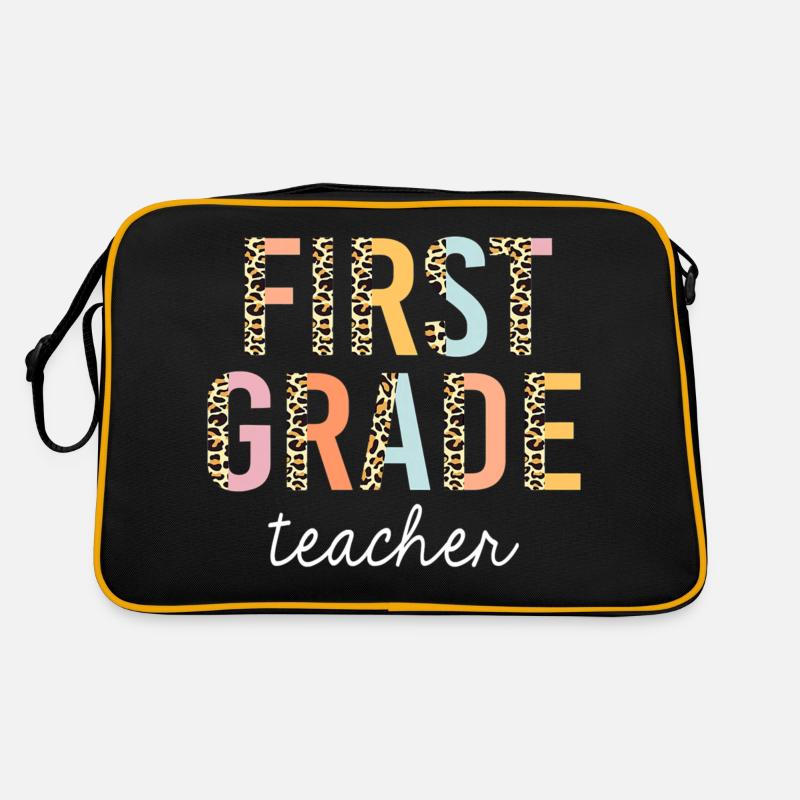 Leopard First Grade Teacher 1st Grade Back To Retro Bag