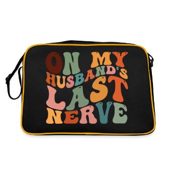 On My Husband's Last Nerve - Retro Bag - black/gold - Back
