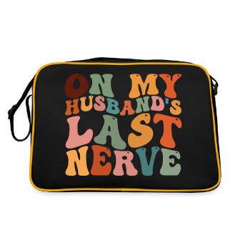 On My Husband's Last Nerve - Retro Bag - black/gold - Back