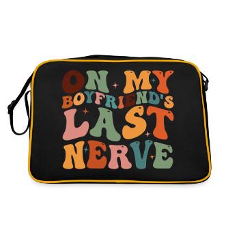 On My Husband's Last Nerve - Retro Bag - black/gold - Back