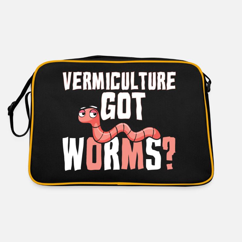 Vermiculture Got Worms Retro Tasche