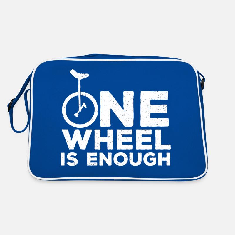 One Wheel Is Enough Retro Tasche