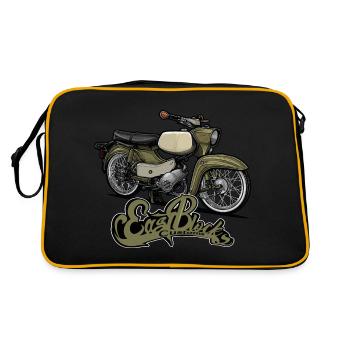 Autour des palombes SR 4-4 (vert) // Illustration - Sac Retro - noir/or - Dos