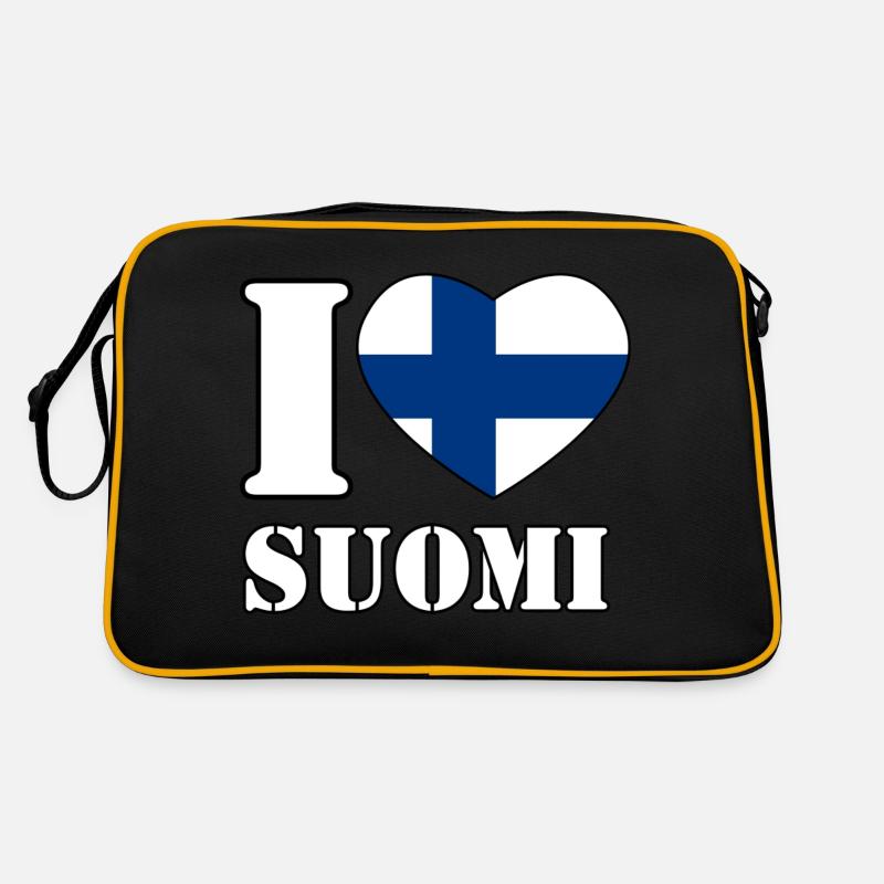 J’aime la Finlande Sac Retro