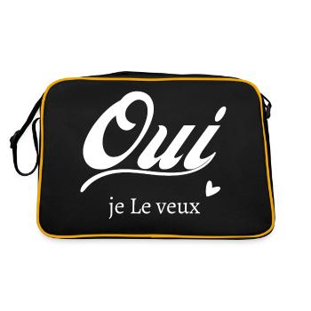 Oui je le veux - Sac Retro - noir/or - Dos