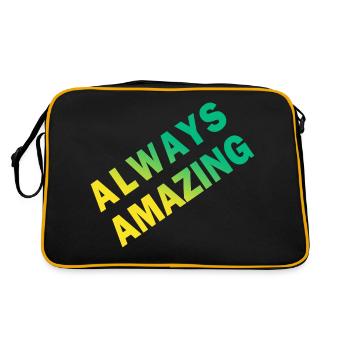 always amazing - Retro Bag - black/gold - Back