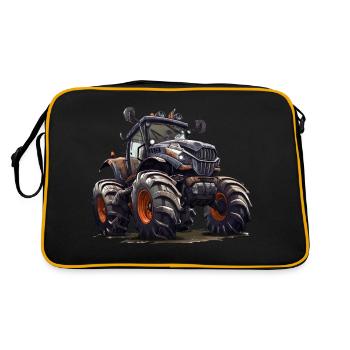 Tractors have a wide range of tasks - Retro Bag - black/gold - Back
