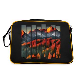 Hikers Hikes Mountains Hiking Hiking - Retro Bag - black/gold - Back