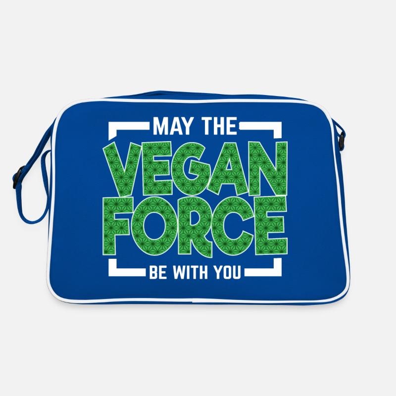 Möge die vegane Kraft mit dir sein! Retro Tasche