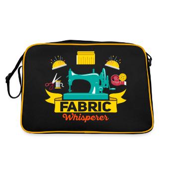 Fabric Whisperer Crafting Sewing Maschine - Retro Tasche - Schwarz/Gold - Hinten