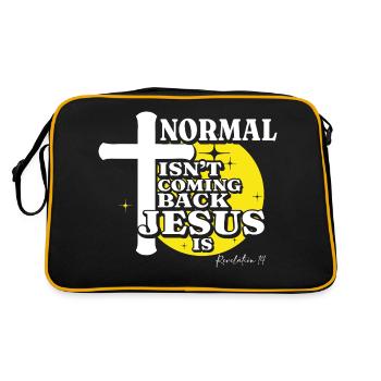 La normalité chrétienne ne revient pas, Jésus le fait - Sac Retro - noir/or - Dos
