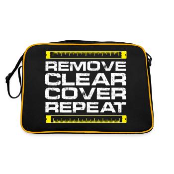 Remove Clear Cover Repeat - Retro Bag - black/gold - Back