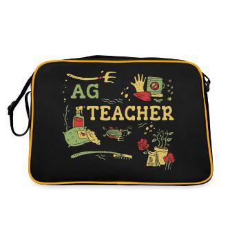 Agricultural teacher training of the future - Retro Bag - black/gold - Back