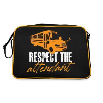 L’accompagnateur de bus - Funny Bus Assistant School - Sac Retro - noir/or - Dos