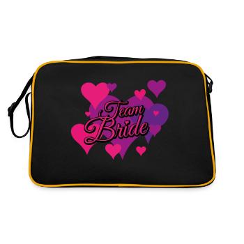 Team Bride - Retro Bag - black/gold - Back