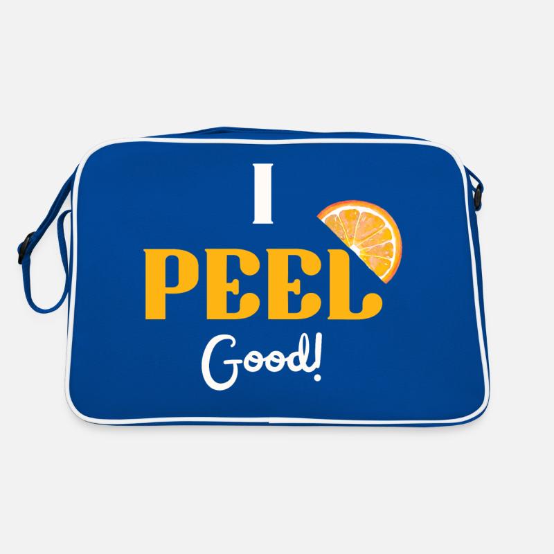 Ich schäle gute Orange Retro Tasche