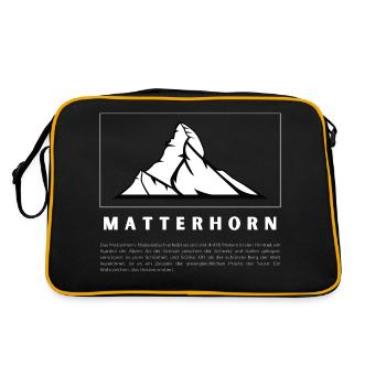 Cervin : joyau des Alpes - Sac Retro - noir/or - Dos