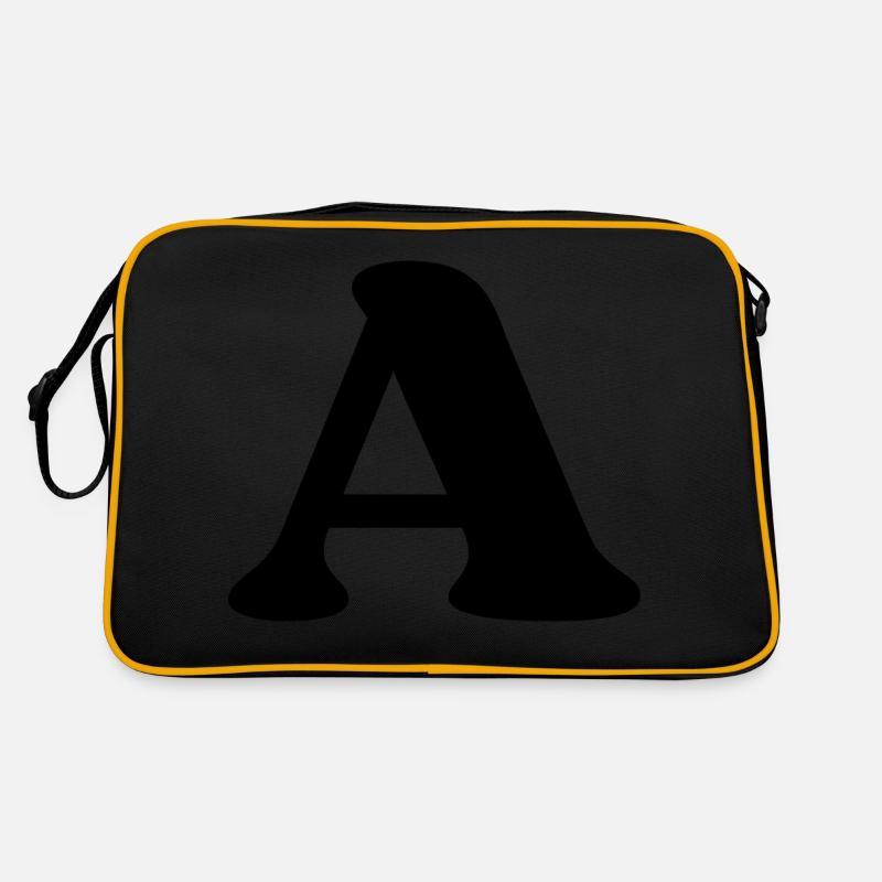 Buchstabe a Retro Tasche