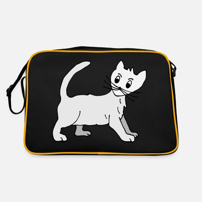 Katze Retro Tasche