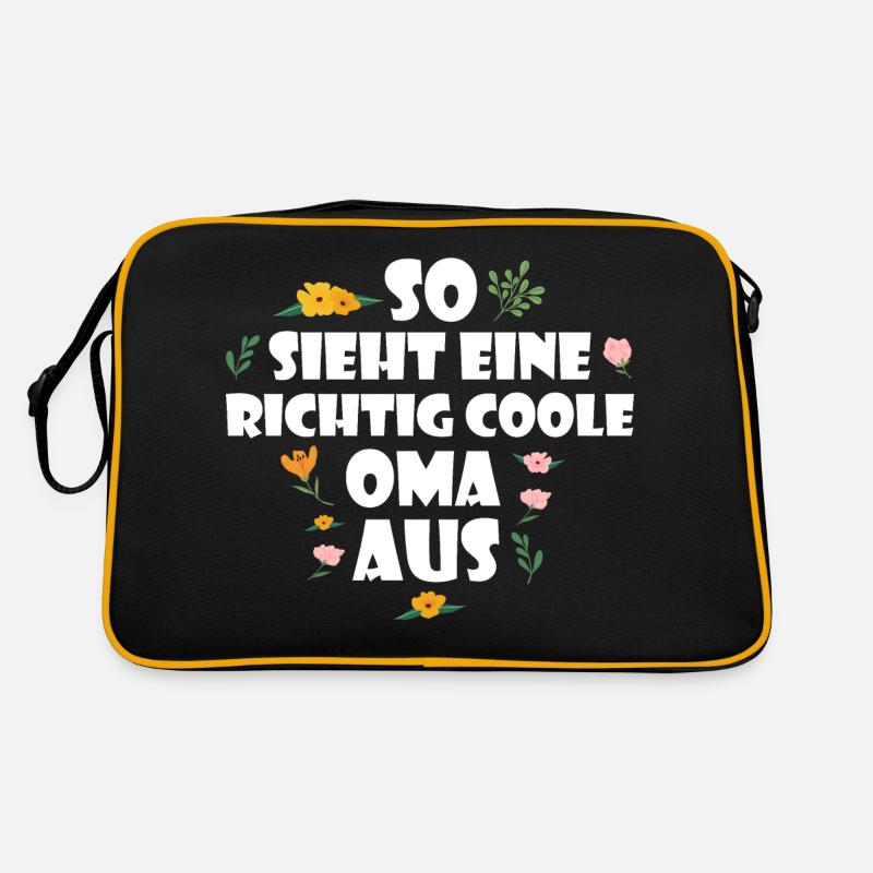 So Ssieht eine richtig Coole Oma aus Retro Tasche