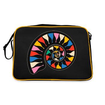 Ammonite fossil - Retro Bag - black/gold - Back