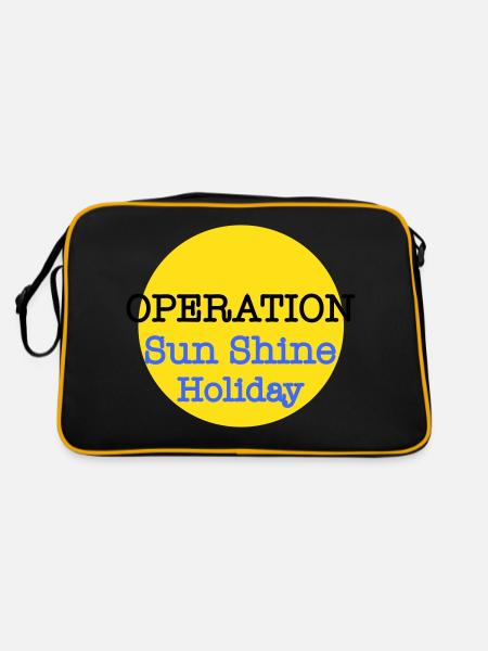 Operation Sun Shine 2 - Retro Bag - black/gold - Back