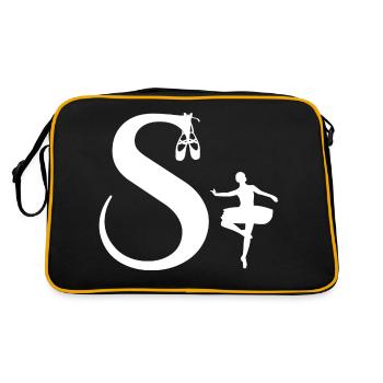 Ballerina Letter - Retro Bag - black/gold - Back