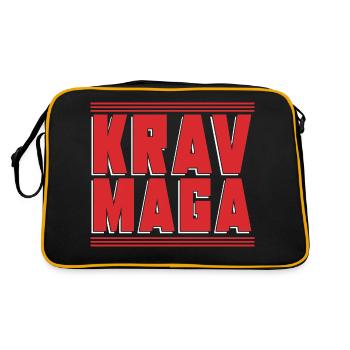 Martial Arts Sparring Israel Gift Krav Maga - Retro Bag - black/gold - Back